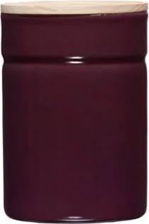Riess Vorratsdose mit Eschenholzdeckel 565ml aubergine