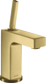 Hansgrohe Axor Citterio 110 Waschbeckenarmatur mit Ablauffernbedienung brushed brass