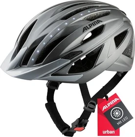 Alpina Haga LED Helm dark silver matt