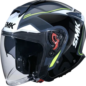 SMK Helmets GTJ Tourer schwarz/weiß/grau/gelb