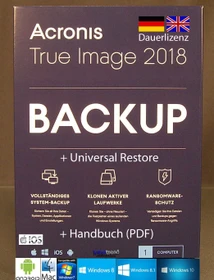Acronis True Image 2018, 1 User (deutsch) (PC/MAC)