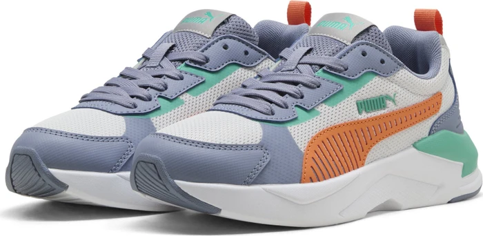 Puma X-Ray 3 feather gray/melon glow/gray sky/vibrant green (Junior)