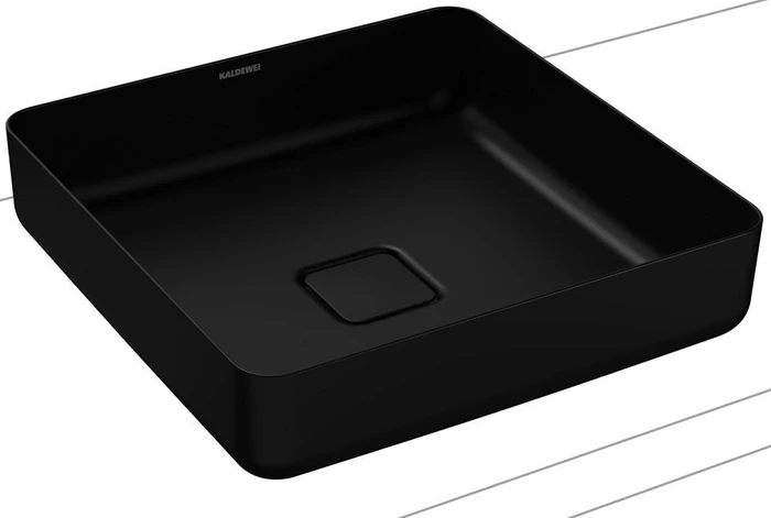 Kaldewei Miena 3184 Waschtisch-Schale eckig 40x40cm, Perl-Effekt, schwarz matt 100 (909506003676)