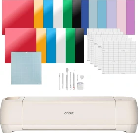 Cricut Explore 4 Essentials Bundle, Bügelfolienmaschine, Muschelweiß
