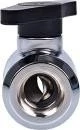 Alphacool Eiszapfen 2 Wege Kugelhahn 10mm, chrome