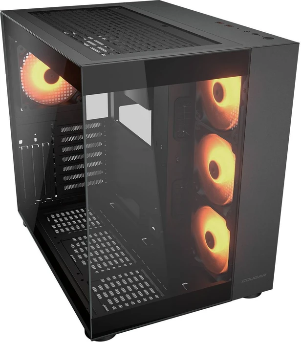 Cougar FV150 RGB, schwarz, Glasfenster