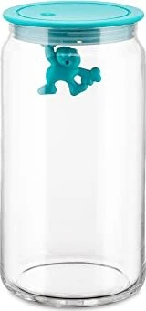 Alessi Gianni a little man holding on tight Aufbewahrungsbehälter 1.4l hellblau