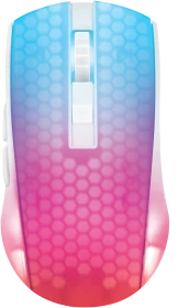 Deltaco WM89 Wireless RGB Lightweight Gaming Mouse weiß/transluzent, USB (GAM-145-W)