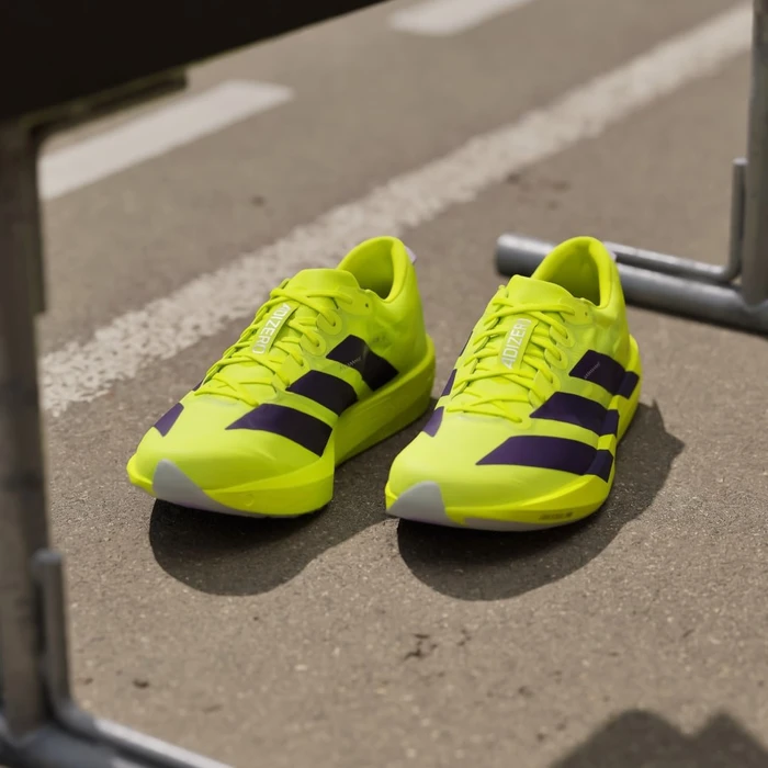 adidas Adizero Adios 9 solar yellow/aurora plum/powder plum (Herren)