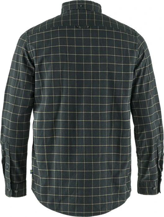 Fjällräven Övik Flannel Hemd langarm dark grey (Herren)