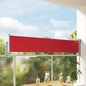 vidaXL Ausziehbare Seitenmarkise 300x60cm rot