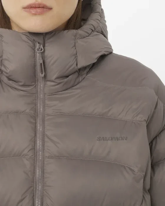 Salomon Outline Novelty Cropped Down Funktionsjacke iron (Damen)