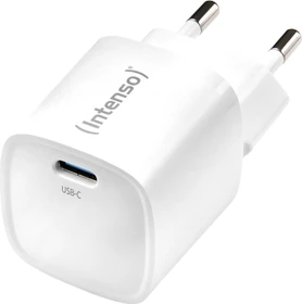 Intenso W30C2, GaN USB-C Power Adapter, USB-Netzteil USB-C, 1x USB-C, 30W, weiß