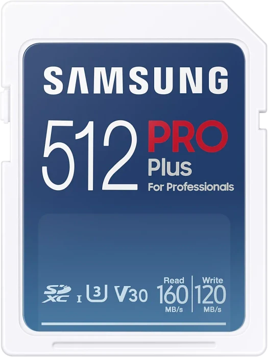 Samsung PRO Plus for Professionals R160/W120 512GB USB-Kit, UHS-I U3, Class 10
