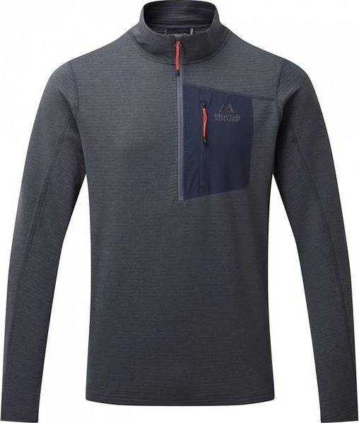 Mountain Equipment Lumiko Zip Funktionsshirt langarm ombre blue/cosmos (Herren)