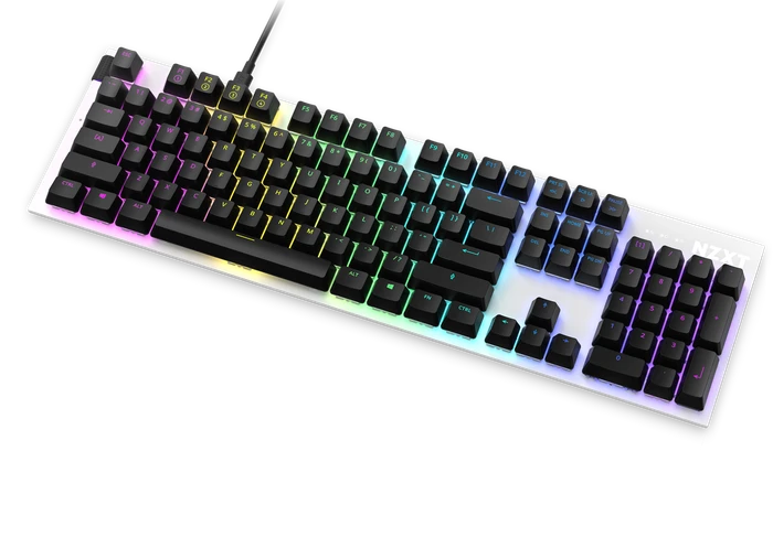 NZXT Function, matt, LEDs RGB, hot-swap, weiß, Gateron RED, USB, DE