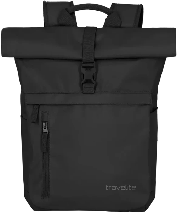 Travelite Basics Rollup Laptoprucksack, 15.6", schwarz