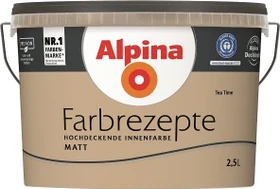 Alpina Farben Farbrezepte Innenfarbe tea time matt, 2.5l