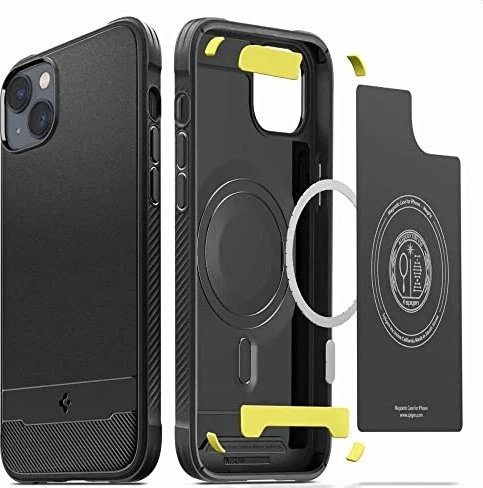 Spigen Rugged Armor (MagFit) für Apple iPhone 14 Matte Black