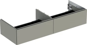 Geberit ONE Unterschrank für Aufsatzwaschtisch, mit zwei Schubladen, 135cm, greige/lackiert matt