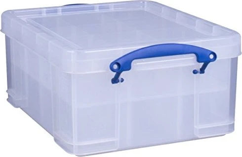 Really Useful Box Aufbewahrungsbox mit Inserts, 21l, transparent