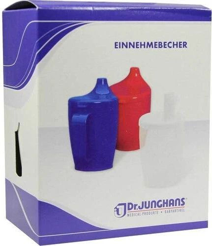 Dr. Junghans Medical Einnehmebecher ohne Griff mit Deckel 12mm weiß, 250ml