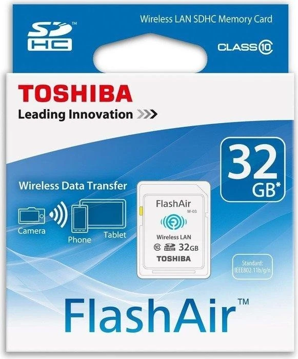 Toshiba FlashAir W-03 Wireless 32GB, Class 10