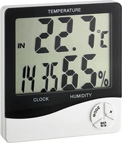 TFA Dostmann Temperaturstation schwarz/weiß, digital