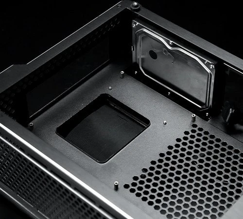 Raijintek Ophion Evo, schwarz, Glasfenster, Mini-ITX