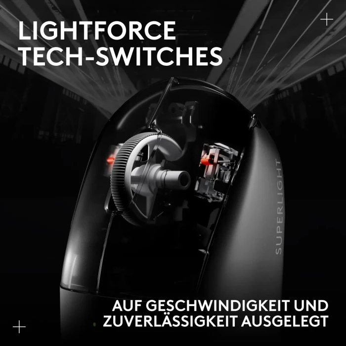 Logitech G Pro X Superlight 2c SE Lightspeed schwarz, USB