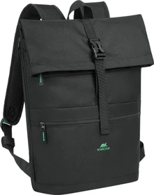 RivaCase Gremio 5567 Eco 15L Rolltop Rucksack, schwarz