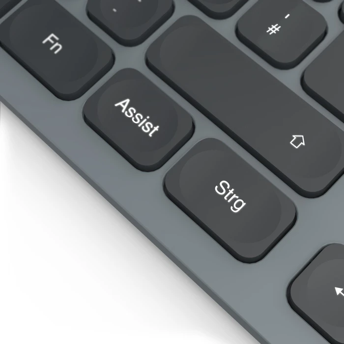Hama CK-400 USB-Tastatur, schwarz/grau, LEDs weiß, USB, DE
