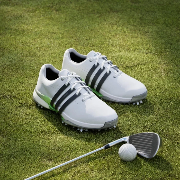 adidas Women's Tour360 24 BOOST cloud white/core black/green spark (Damen)