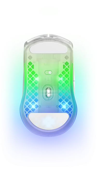 SteelSeries Aerox 3 Wireless Ghost weiß/transparent, USB/Bluetooth
