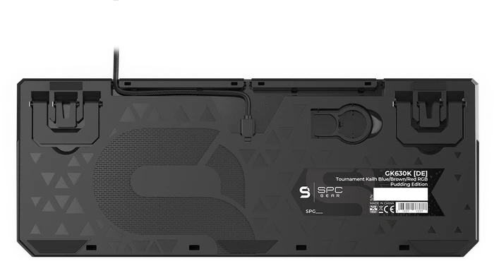 Endorfy SilentiumPC SPC Gear GK630K Pudding Tournament Edition, PBT, LEDs RGB, Kailh RED, USB, DE