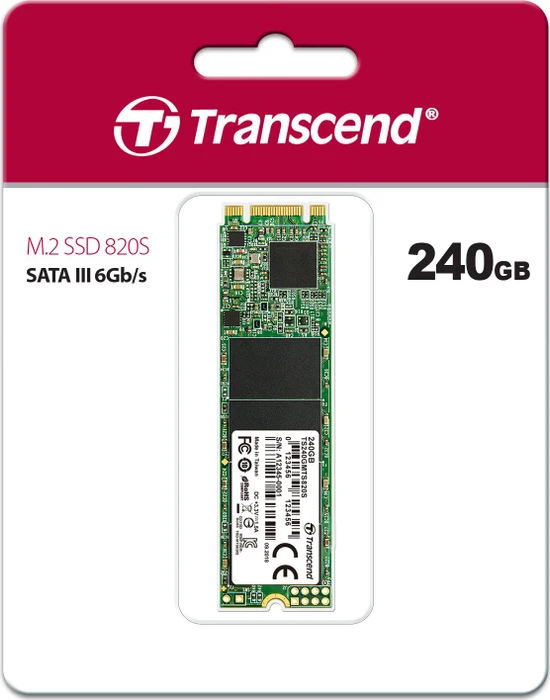Transcend MTS820S SSD 240GB, M.2 2280 / B-M-Key / SATA 6Gb/s