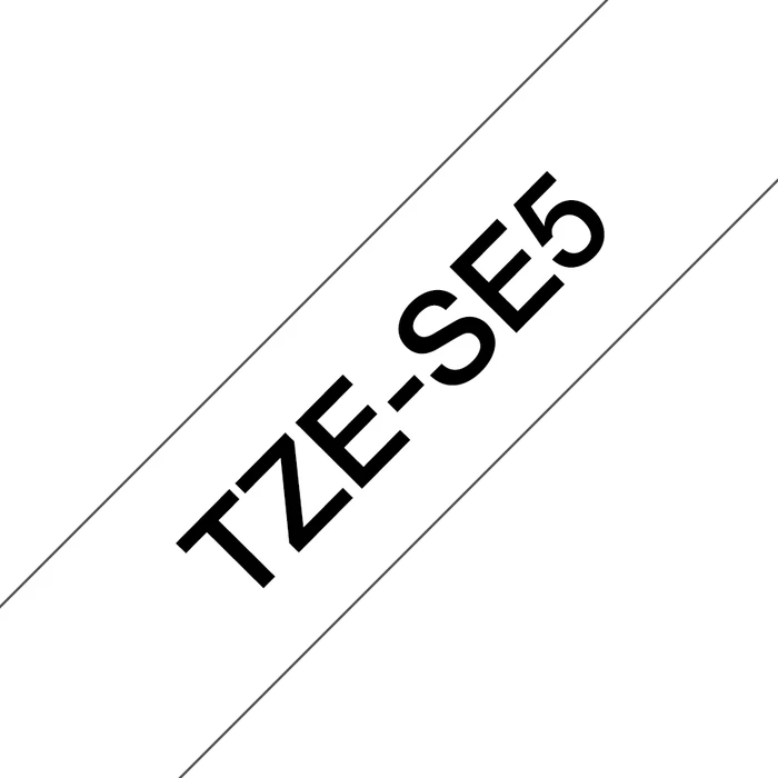Brother TZESE5 Beschriftungsband, 24mm, schwarz/weiß