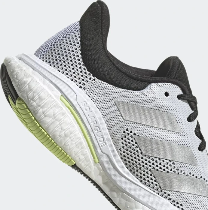 adidas Solar Glide 5 cloud white/silver metallic/pulse lime (Damen)