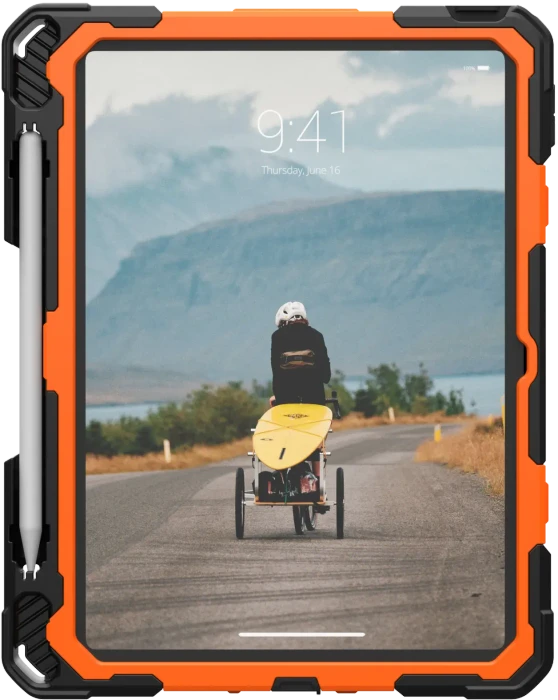 UAG Plasma Series Case für Apple iPad (10.Gen, 2022) 10.9", schwarz, orange