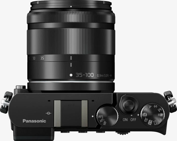 Panasonic Lumix DMC-GM5 schwarz mit Objektiv Lumix G Vario 12-32mm 3.5-5.6 ASPH OIS und Lumix G Vario 35-100mm 4.0-5.6 OIS