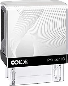 COLOP Printer 10 Textstempel mit individueller Textplatte sortiert, 27x10mm