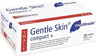 Meditrade Gentle Skin Compact+ Latex Einweghandschuhe, 100 Stück