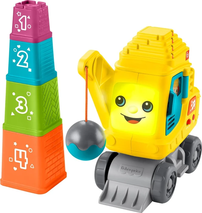 Mattel Fisher-Price Mein Zahl- und Stapel Kran