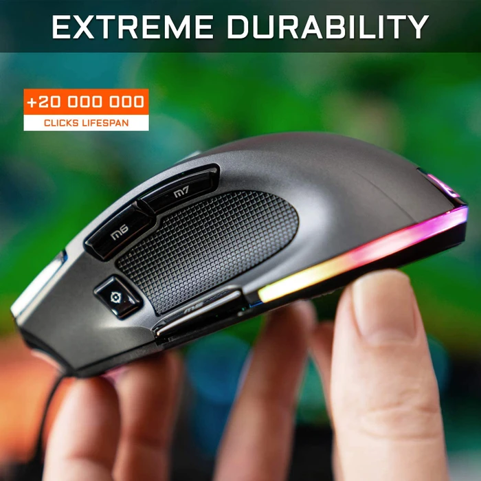 The G-Lab Kult Nitrogen NEUTRON Gaming Mouse, schwarz, USB