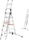 Hailo Profilot Alu 2-tlg. Teleskop-Mehrzweckleiter, 2x 6 Stufen (9306-501)