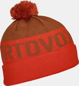 Ortovox Bobble Knit Beanie hot orange