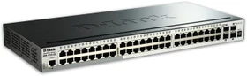 D-Link DGS-1510 Rackmount Gigabit Smart Switch, 48x RJ-45, 4x SFP+ (DGS-1510-52X)