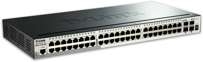 D-Link DGS-1510 Rackmount Gigabit Smart Switch, 48x RJ-45, 4x SFP+