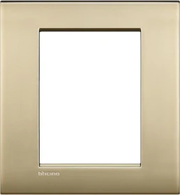 Bticino LivingLightAir Abdeckrahmen 3+3 Module, gold matt