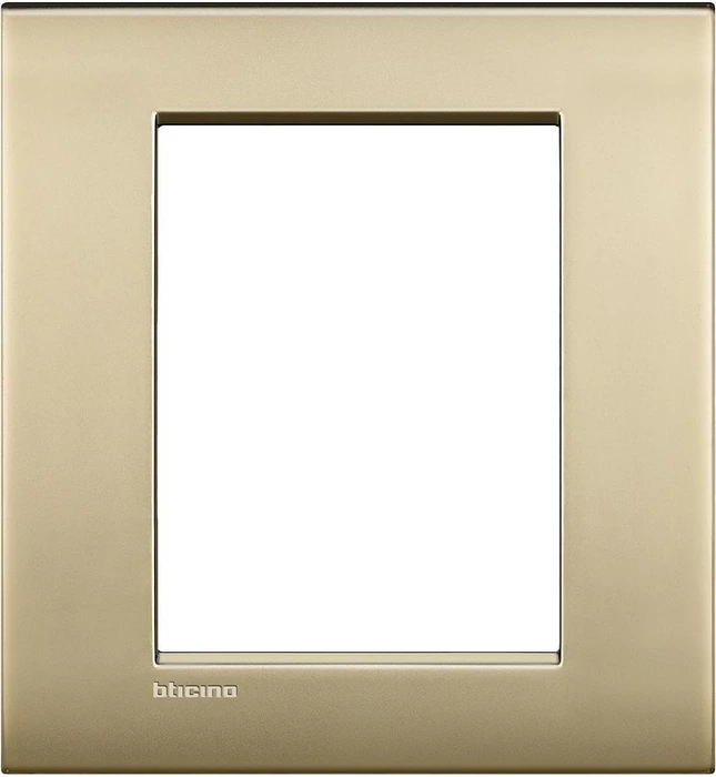 Bticino LivingLightAir Abdeckrahmen 3+3 Module, gold matt